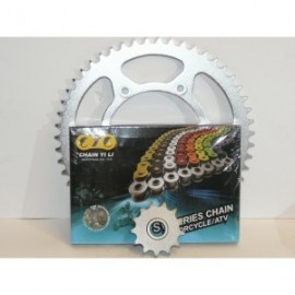 Kit-chaine renforcé CRM2 pour la Honda 125 Shadow de 1999 a 2006.Merci de cliquer sur l'image pour les détails.